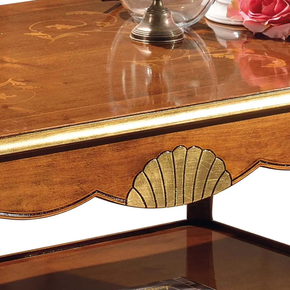 Wohnen Tische<130x80 Wohnzimmertisch im Italienischen Stil - Carlenna