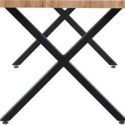 Wohnen Sitzgruppe<X-Fuß Esstisch & Stühle Set - Cralega (fünfteilig)