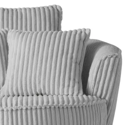 Wohnen Sessel<XL Drehsessel mit Hocker Set - Iliana (zweiteilig)