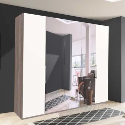 Wohnen Kleiderschränke|Schränke<XL Kleiderschrank mit Spiegel - Tivierto