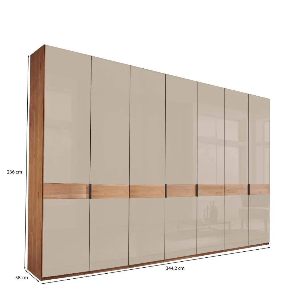 Wohnen Kleiderschränke<XL-Schlafzimmerschrank mit sieben Türen - Angelina