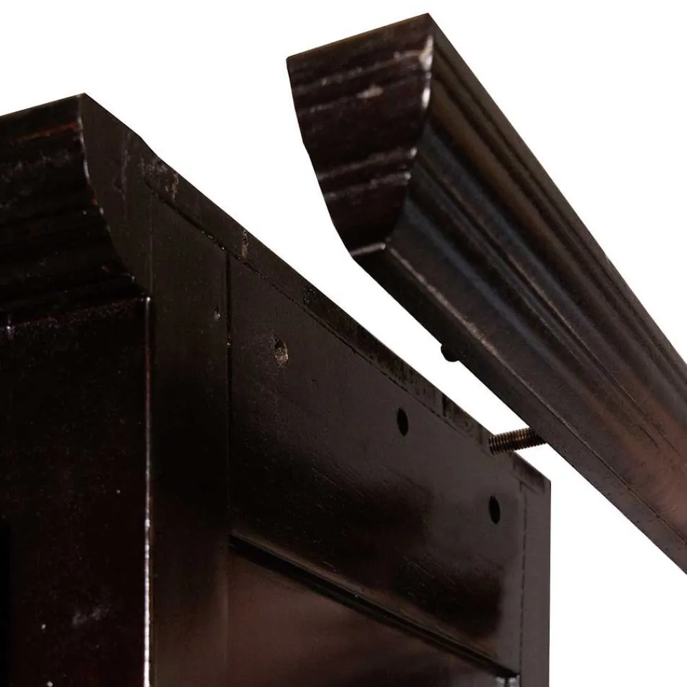 Wohnen Regale<98x184x44 5 Fächer Bücherregal im Kolonialstil - Islando