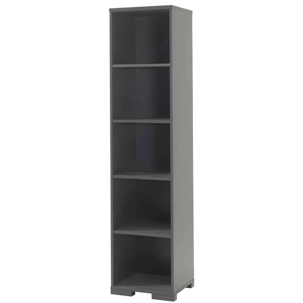 Wohnen Regale|Vitrinen<46x196x45 5 Fächer Regal in Anthrazit - Navlius