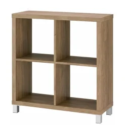 Wohnen Regale<76x83x29 4 Fächer Regal in Eiche Dekor - Suad