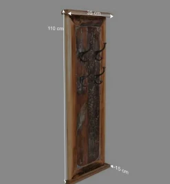 Wohnen Garderoben<35x110x15 4 Haken Garderobe Shabby Chic - Clarendon