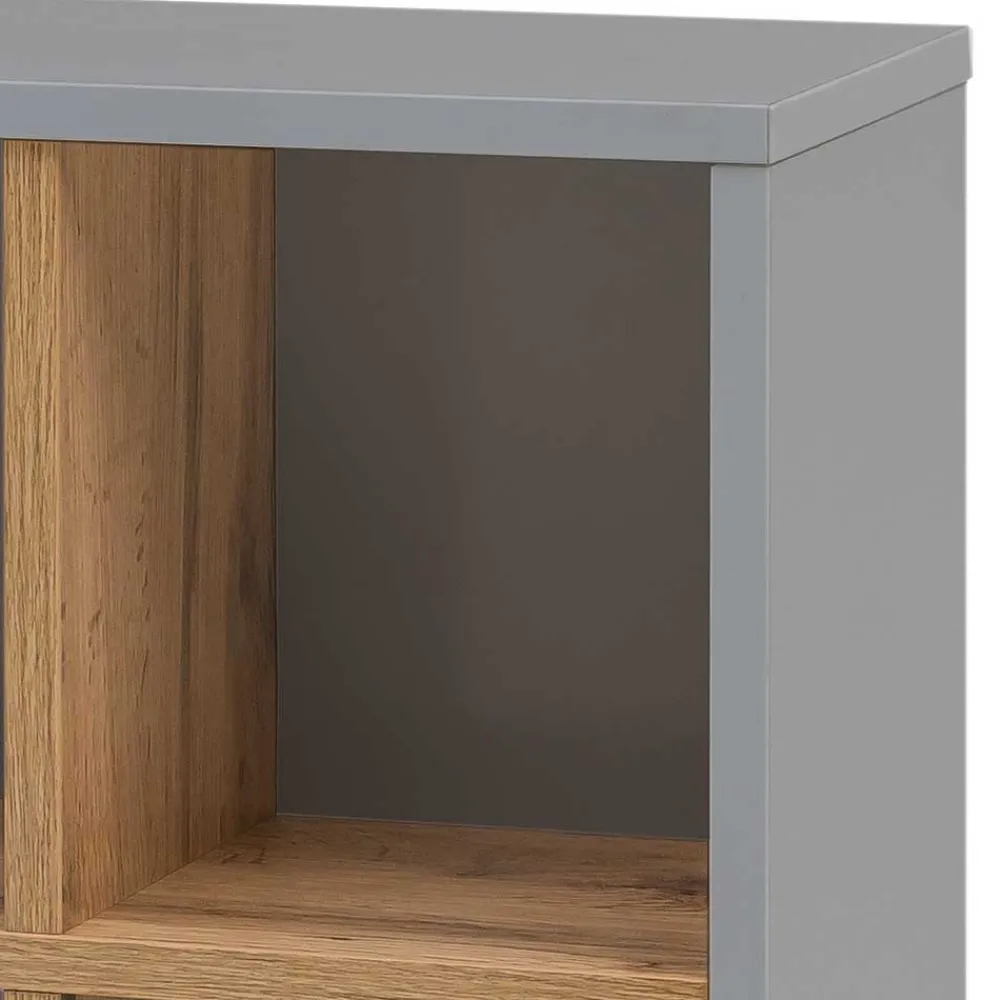 Wohnen Regale<41x48x21 Bad Wandregal mit 4 Fächern - Nienzo