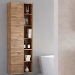 Wohnen Schränke<30x180x35 Badezimmer Hochschrank 2-türig - Lemnas