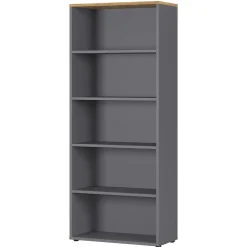 Wohnen Regale<80x197x40 Büro Ordnerregal mit fünf Fächern - Ovgunia