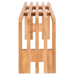 Wohnen Sitzbank<90x49x30 cm Design Sitzbank aus Teak Massivholz - Lakosion