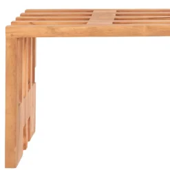 Wohnen Sitzbank<90x49x30 cm Design Sitzbank aus Teak Massivholz - Lakosion