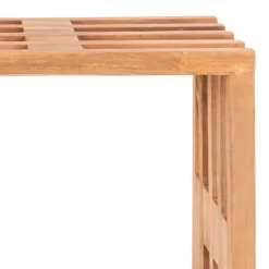 Wohnen Sitzbank<90x49x30 cm Design Sitzbank aus Teak Massivholz - Lakosion
