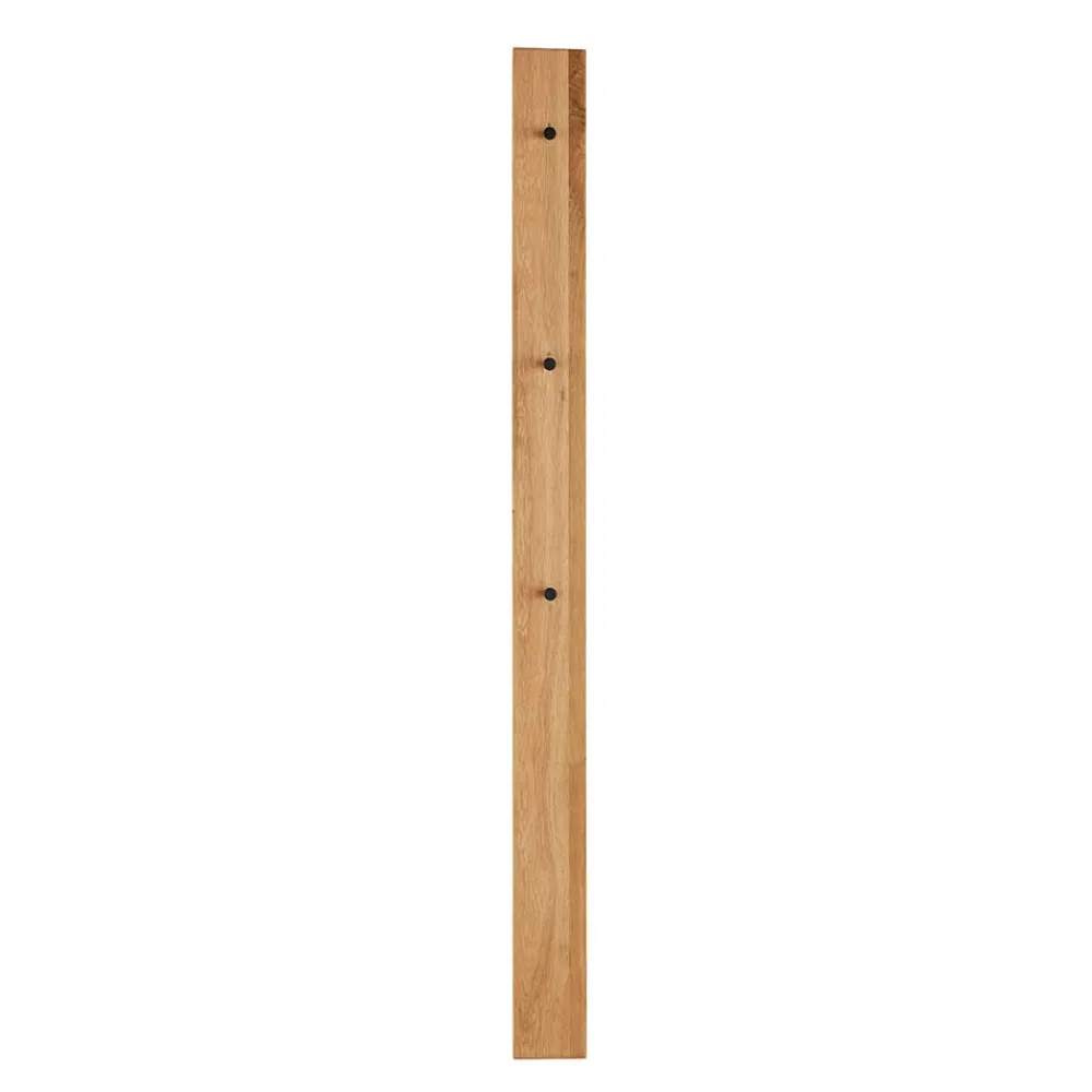 Wohnen Garderoben<12x163x5 cm Garderobenpaneel aus Asteiche Massivholz - Sotunes