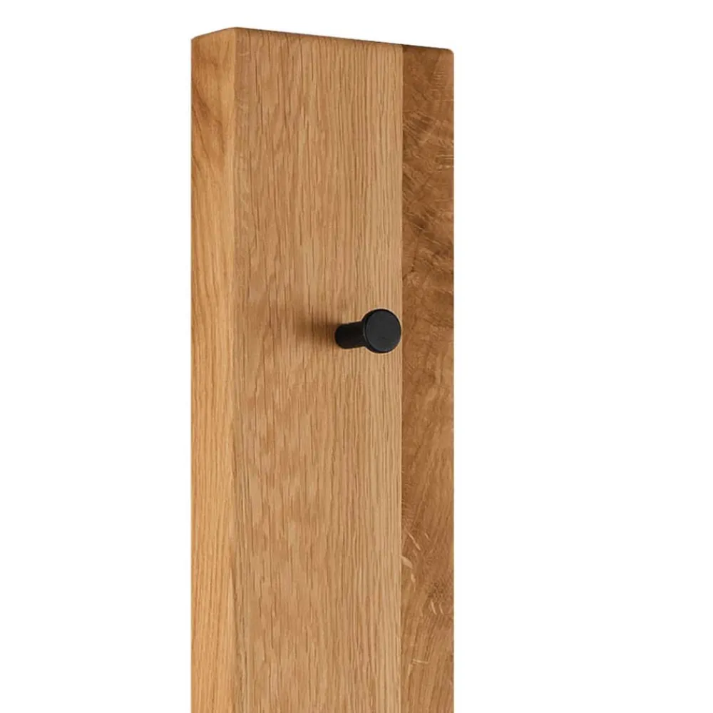 Wohnen Garderoben<12x163x5 cm Garderobenpaneel aus Asteiche Massivholz - Sotunes