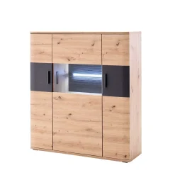 Wohnen Highboards<120x134x37 cm Highboard mit drei Türen - Vecenda