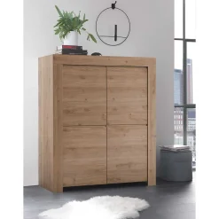 Wohnen Highboards<110x140x42 cm Highboard 4-türig - Karika