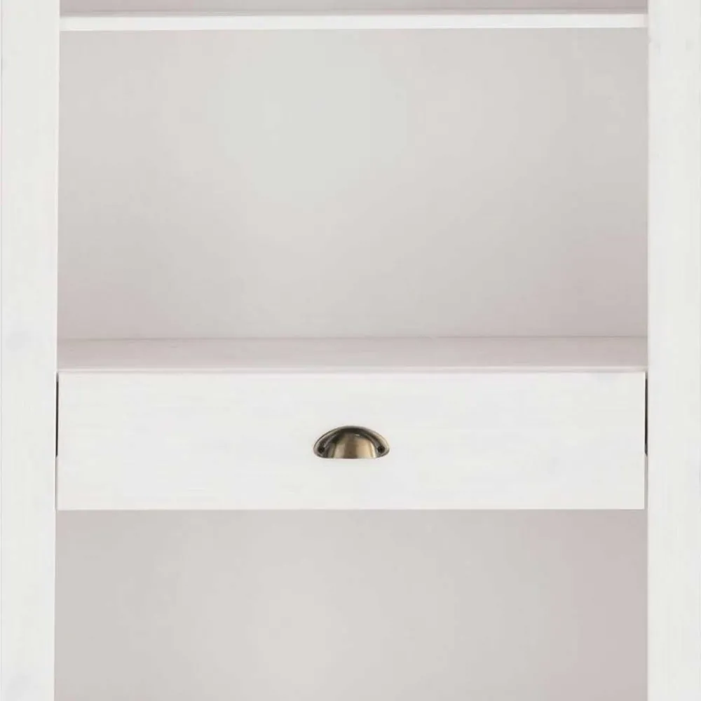 Wohnen Regale<75x205x40 cm Landhausregal in Weiß - Canarius