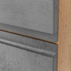 Wohnen Schränke<130x40x35 cm Midi Badschrank in Beton & Wildeiche - Mia