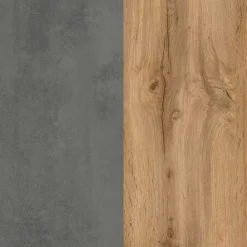 Wohnen Schränke<130x40x35 cm Midi Badschrank in Beton & Wildeiche - Mia