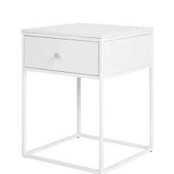 Wohnen Kommoden<40x55x40 cm Nachttisch in Weiß - Vignola