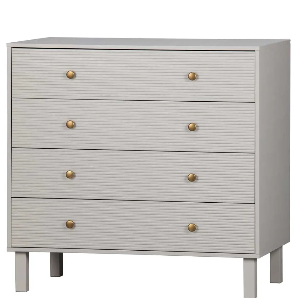 Wohnen Kommoden<94x91x52 cm Skandi Kommode in Grau - Huvina