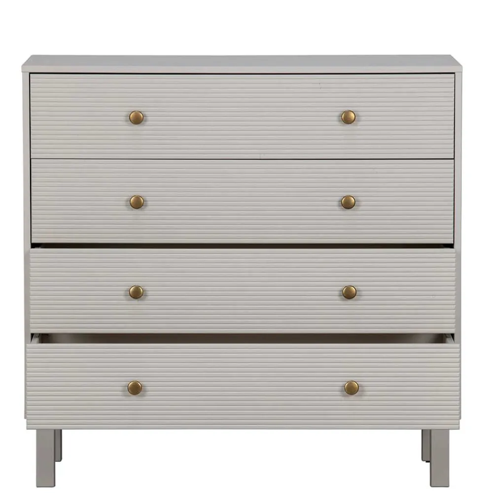 Wohnen Kommoden<94x91x52 cm Skandi Kommode in Grau - Huvina