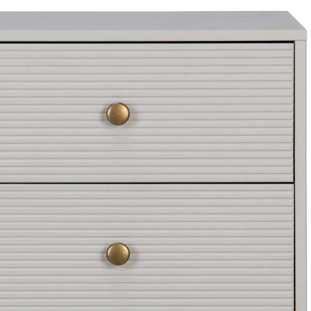 Wohnen Kommoden<94x91x52 cm Skandi Kommode in Grau - Huvina