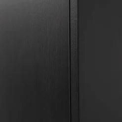 Wohnen Vitrinen|Schränke<44x188x35 cm 1-türiger Schrank in Schwarz lackiert - Riley
