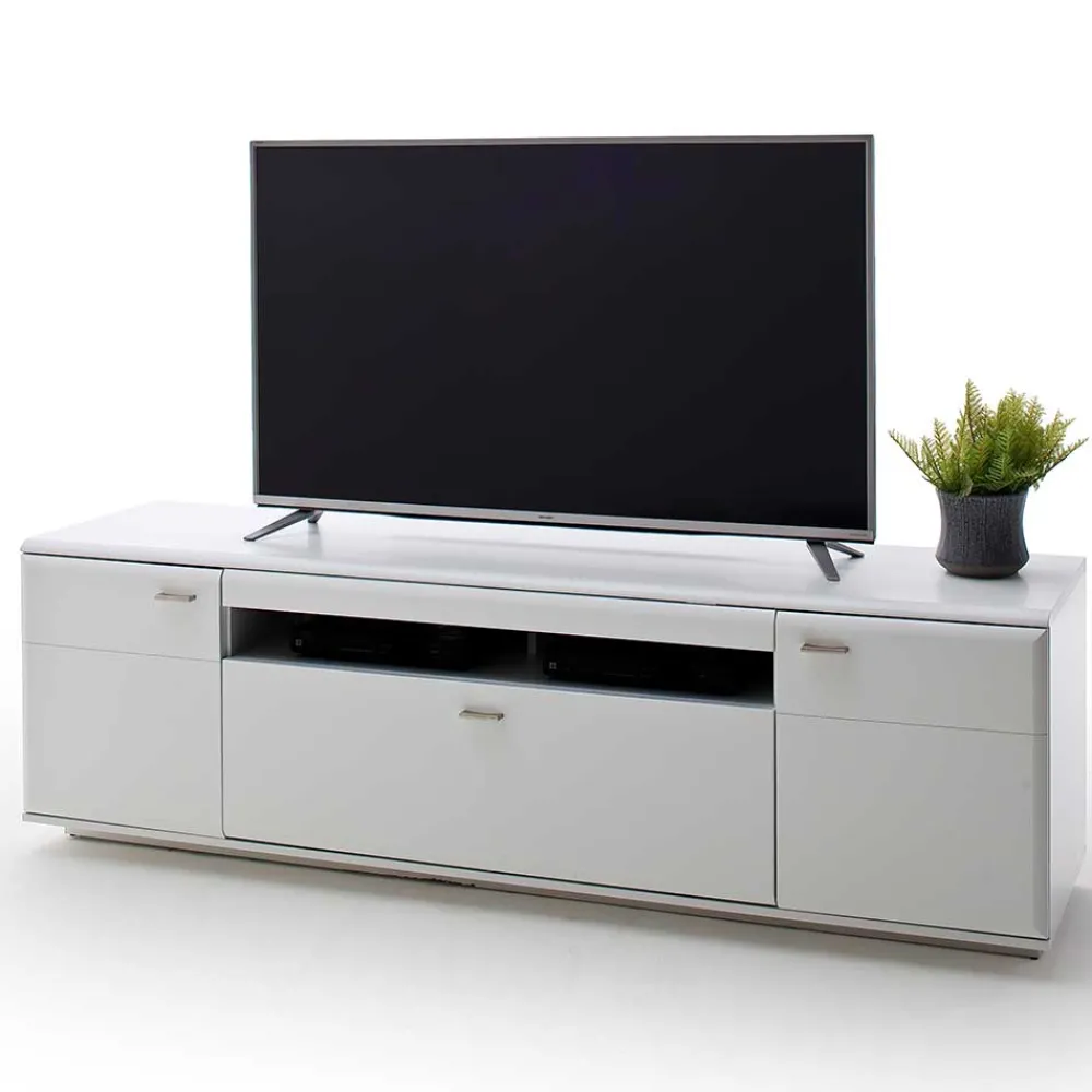 Wohnen Tv & Hifi-Möbel|Lowboards<195x60x51 cm TV Board Unterschrank in Weiß - Hazime
