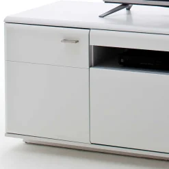 Wohnen Tv & Hifi-Möbel|Lowboards<195x60x51 cm TV Board Unterschrank in Weiß - Hazime