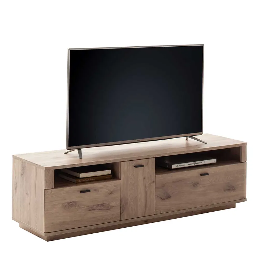 Wohnen Tv & Hifi-Möbel|Lowboards<180x52x50 cm TV Element mit zwei Schubladen & Tür - Comrinaca