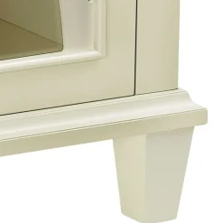 Wohnen Vitrinen<80x87x38 cm Vintage Vitrine in Cremeweiß - Arvid