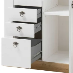 Wohnen Highboards<102x139x44 Country Highboard zweifarbig - Diatara