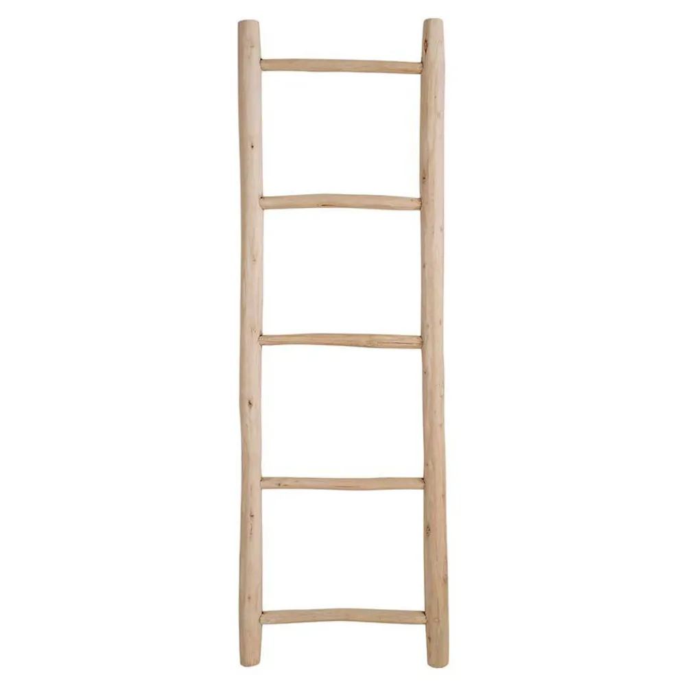 Wohnen Regale<50x150x5 Deko Leiter aus Teak Massivholz - Pressin