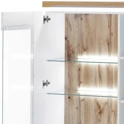 Wohnen Highboards<98x143x38 Design Highboard mit Beleuchtung LED - Caldri