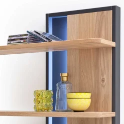 Wohnen Regale<70x105x25 Design Hängeregal mit 3 Böden - Assela