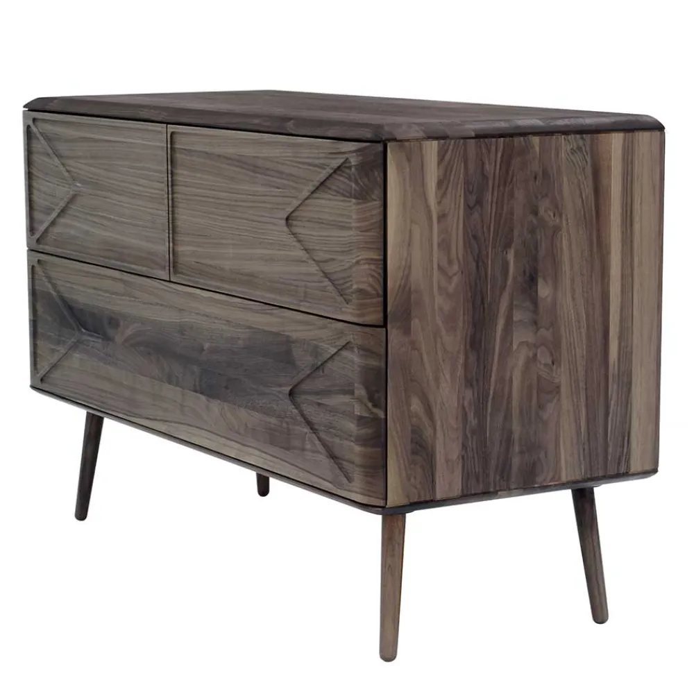 Wohnen Sideboards<120x78x40 Design Kommode aus Nussbaum - Rivossa