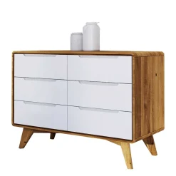 Wohnen Tv & Hifi-Möbel|Lowboards<90x63x40 Design Kommode mit sechs Schubladen - Diesta