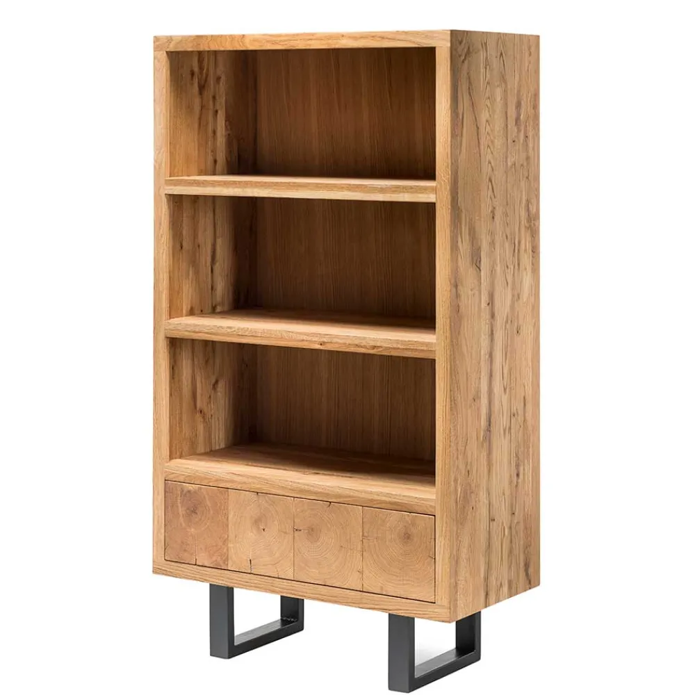 Wohnen Regale<90x160x45 Design Regal aus Asteiche - Ventida
