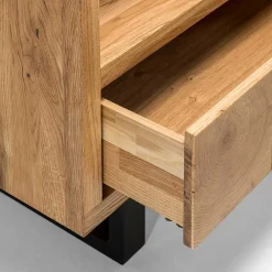 Wohnen Regale<90x160x45 Design Regal aus Asteiche - Ventida