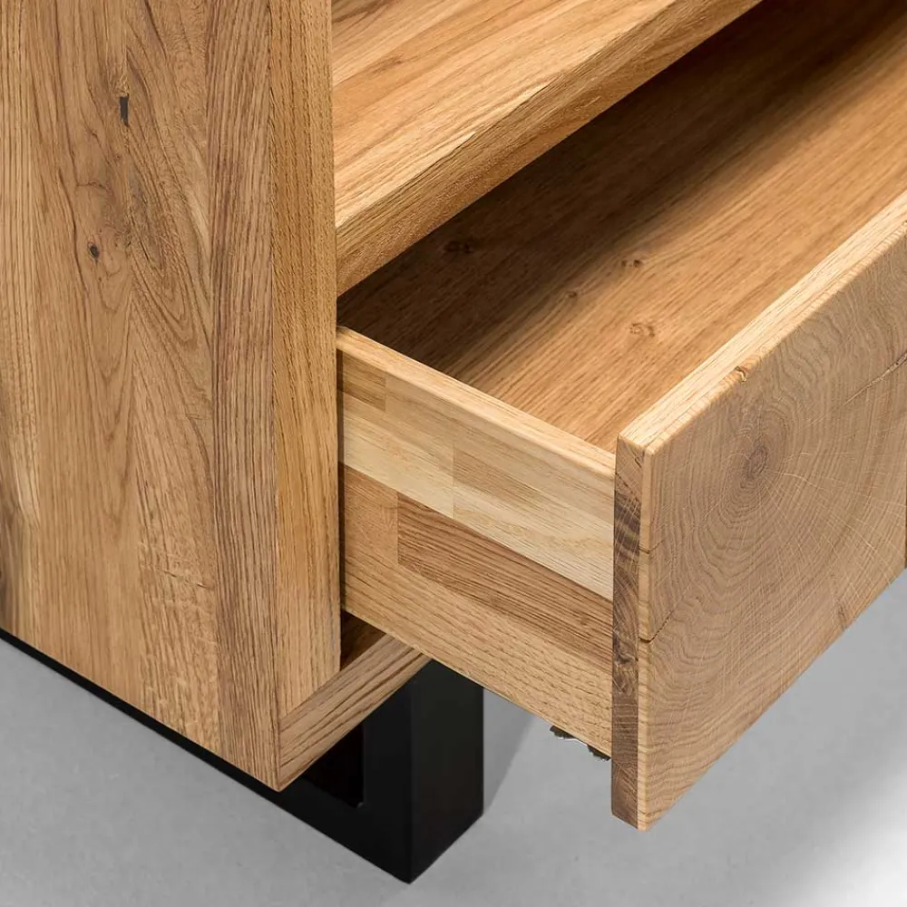 Wohnen Regale<90x160x45 Design Regal aus Asteiche - Ventida