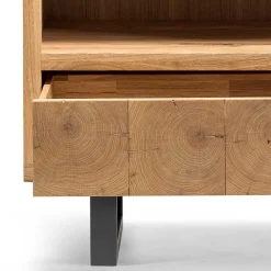 Wohnen Regale<90x160x45 Design Regal aus Asteiche - Ventida