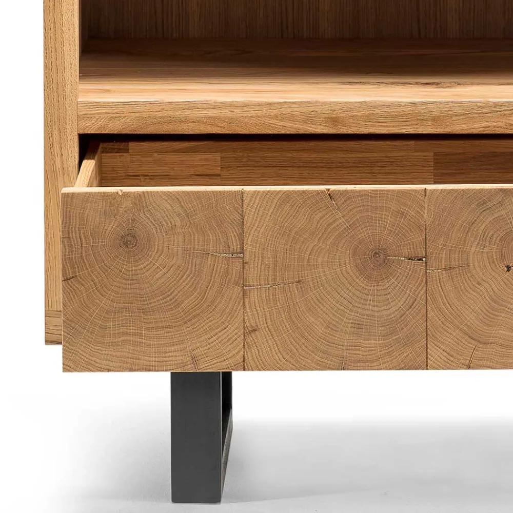 Wohnen Regale<90x160x45 Design Regal aus Asteiche - Ventida