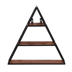 Wohnen Regale<50x50x13 Dreieck Wandregal mit drei Böden - Mendoza