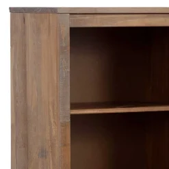 Wohnen Regale|Vitrinen<55x140x35 Dunkles Regal aus Kiefer Massivholz - Lavagna