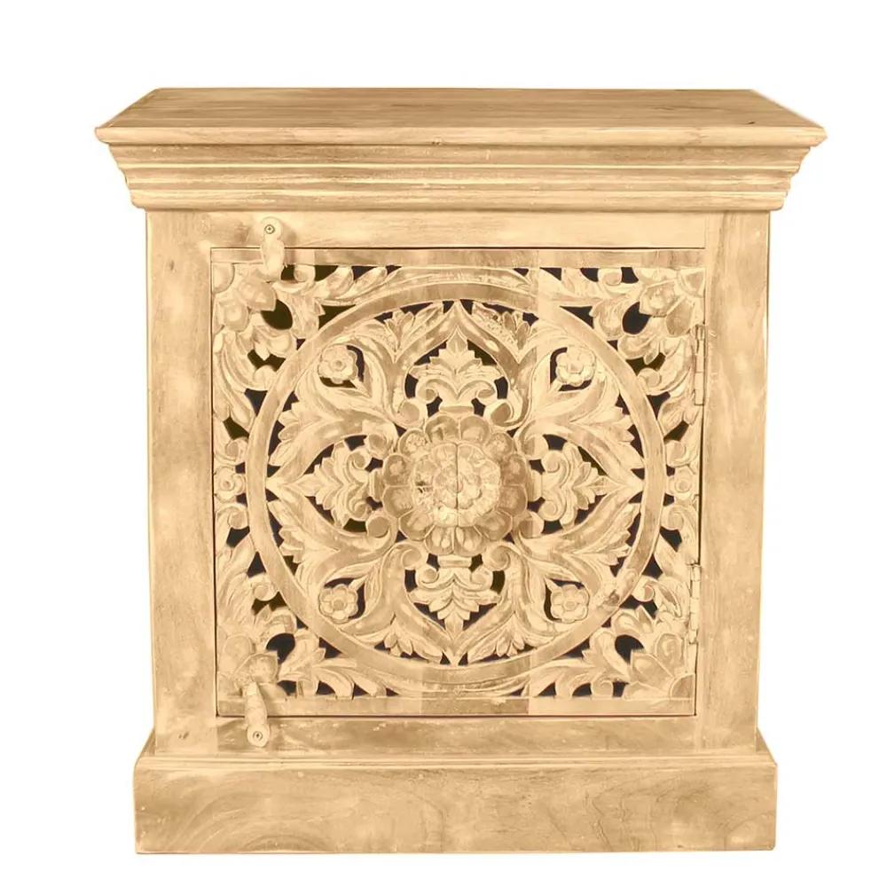Wohnen Kommoden<60x65x40 Etho Style Schrank Sandfarben - Runiasa
