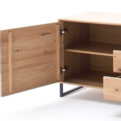 Wohnen Tv & Hifi-Möbel<224x67x50 Fernsehboard aus Eiche Massivholz - Assela