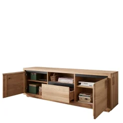 Wohnen Tv & Hifi-Möbel|Lowboards<170x56x40 Fernsehboard aus Wildeiche Massivholz - Embleys