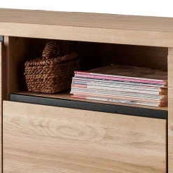 Wohnen Tv & Hifi-Möbel|Lowboards<170x56x40 Fernsehboard aus Wildeiche Massivholz - Embleys