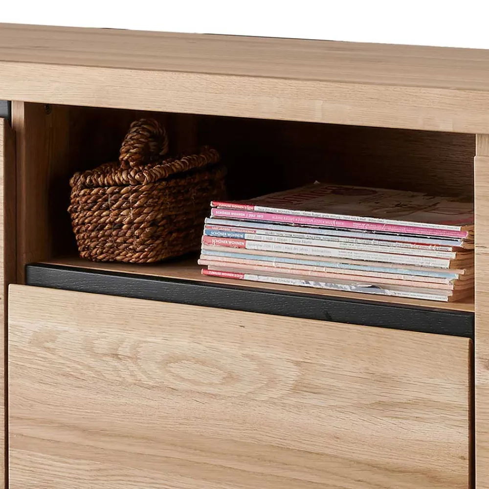 Wohnen Tv & Hifi-Möbel|Lowboards<170x56x40 Fernsehboard aus Wildeiche Massivholz - Embleys