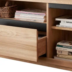 Wohnen Tv & Hifi-Möbel|Lowboards<170x56x40 Fernsehboard aus Wildeiche Massivholz - Embleys